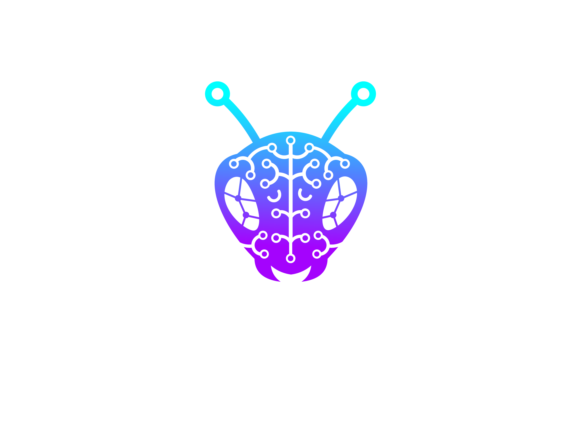 ANTS LLC logo — an ant head with neural circuit patterns